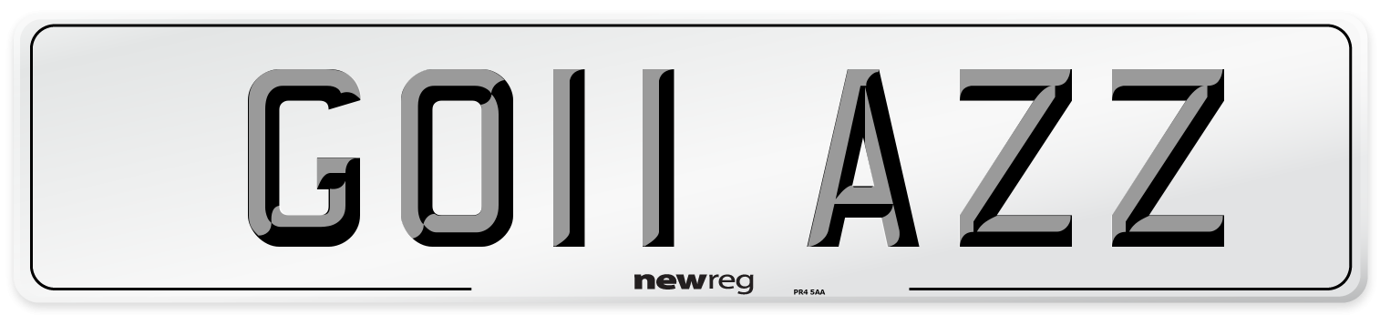 GO11 AZZ Number Plate from New Reg